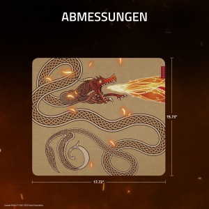 Mousepad Razer Gigantus V2 Dragon Lore L - Suprafata Microfibra, 450 x 400 mm, Antiderapant - Img 5