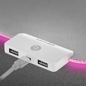 Mousepad XXL RGB Mars Gaming MMPRGB2S, 12 Modi Iluminare, 2 USB 2.0, Alb-Silver - Img 6