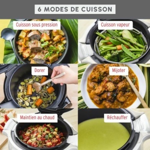 Multicooker compact Moulinex Cookeo Mini, 3L, multifunctional, multicolor - Img 4