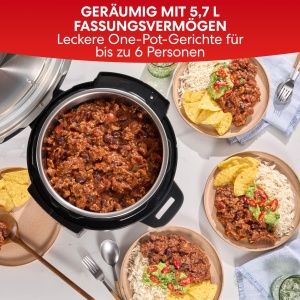 Multicooker Instant Pot 5.7L, 7-in-1, Negru - Img 4