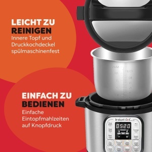 Multicooker Instant Pot Duo 30 3L 13 Programe Inox Silver - Img 6