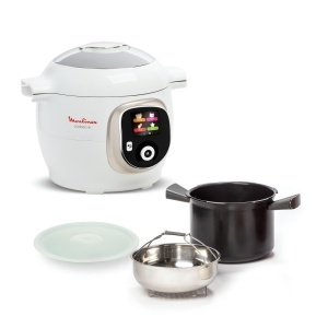 Multicooker inteligent Moulinex Cookeo CE85CA10 6L Alb 150 retete preprogramate 6 moduri de gatire - Img 2