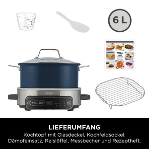 Multicooker Ninja Foodi PossibleCooker 6L, 8-in-1, culoare noapte albastra - Img 2