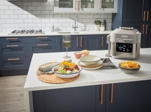 Multicooker Ninja Speedi ON500EU, 5.7L, 12 programe, culoare Stone Gold - Img 9