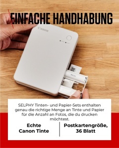 Multipack Tinta si Fotopaper Canon SELPHY XS-20L - 1 Tinta si 20 Blatt Stickerpapier - Img 5