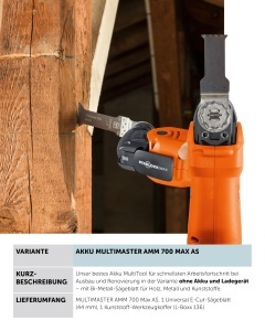Multitool Fein AMM 700 MAX AS, 18V, fara acumulator, StarlockMax, sistem anti-vibratii - Img 4