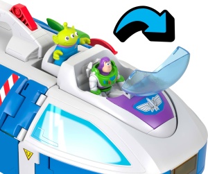 Nava Spatiala Buzz Lightyear 3-in-1 cu Figurine, Luminile si Sunete - Img 2