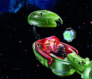 Nava spatiala PLAYMOBIL Star Trek Klingonenschip Bird-of-Prey cu 6 figurine si efecte de lumina - Img 8
