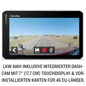 Navigatie GPS Garmin dezlCam LGV 710 cu Dashcam, 7 Display, Rute pentru Camioane - Img 2