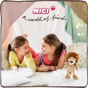 NICI 48390 Jucarie de plus leu 25 cm material moale ideal pentru copii si bebelusi - Img 6