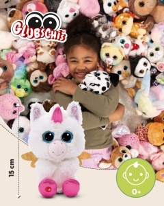 NICI Glubschis Einhorn Glowy Kadi 15cm Alb Plus Moale Cadou Magic pentru Copii si Adulti - Img 2
