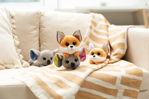 NICI Plus Koala Miss Crayon 15cm Gri Design cu Elemente Multicolore - Img 6