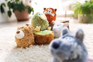 NICI Wolf 2 in 1 Plus 15cm Gri Functie Reversibila - Img 7