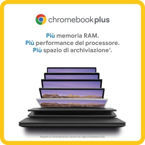 Notebook Lenovo IdeaPad Slim 3 Chromebook Plus 14 inchi FHD (1920x1080), Intel Core i3-N305, 8 GB RAM, 256 GB SSD, WiFi 6, ChromeOS (compatibil cu Google App, Microsoft 365, Adobe) - Img 3