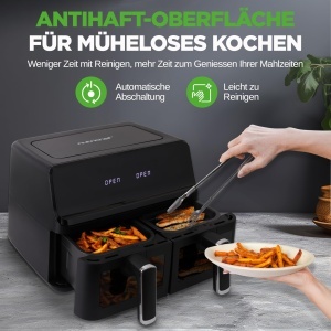 NutriChef Airfryer XXL 8L 9 Programe 360degC Fara Ulei - Img 4