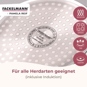 Oala cu capac FACKELMANN x Pamela Reif, 1700ml, pastell-beige, aluminiu reciclat - Img 4