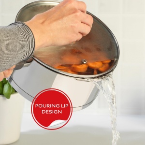 Oala cu maner Russell Hobbs RH01164EU, 20cm, 2.5L, inox, cu capac din sticla - Img 4