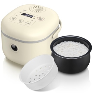 Oala de fiert orez Bear 3.5 cesti, 350W, multifunctionala, cu aburitor