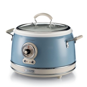 Oala de gatit pentru orez Ariete 2904, 3.5 l, 650 W, Pastel Albastru