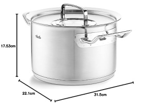 Oala din inox Fissler Original-Profi, 20 cm, 4 L, cu capac metalic - Img 5