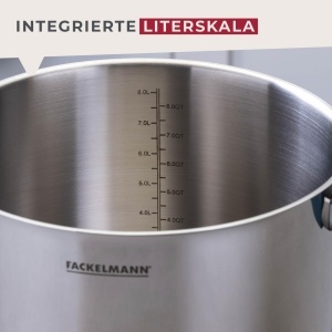 Oala Fackelmann Essential 24cm 9L Inox Manere Ergonomice - Img 7
