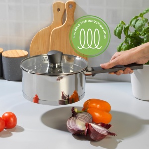 Oala inox Russell Hobbs 16 cm, 1.5 L, capac din sticla, compatibila inductie - Img 4
