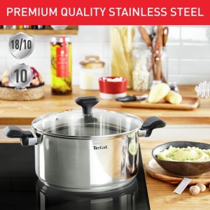 Oala inox Tefal Comfort Max 24 cm cu capac, compatibila inductie, manere termoizolate - Img 4
