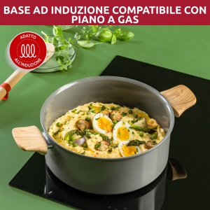 Oala Lagostina Vivissima, 20 cm, cu doua manere, antiaderenta, ceramica - Img 2