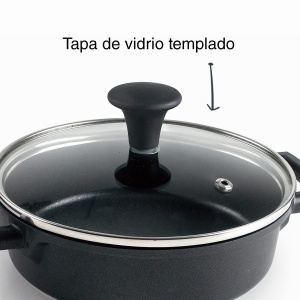 Oala mini cu capac Lacor 25160, 1L, antiaderenta, inductie, negru - Img 4