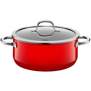 Oala Silit Passion Red 24cm 44L Inductie Functie Ceramica Rosu