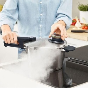 Oala sub presiune Fissler Vitavit Premium 6L cu tigaie 2.5L, inox - Img 8