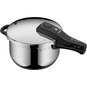 Oala sub presiune WMF Perfect 4.5l, Cromargan inox, 2 trepte de gatire