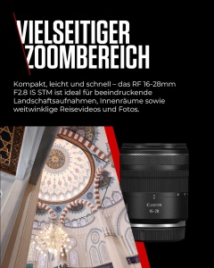 Obiectiv Canon RF 16-28mm F2.8 IS STM, Ultraweitwinkel, 5.5 trepte stabilizare - Img 3