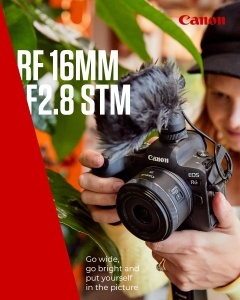 Obiectiv Canon RF 16mm F2.8 STM, Ultraweitwinkel, 165g, ideal pentru Vlogging - Img 2