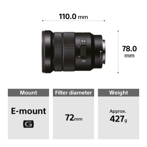 Obiectiv foto Sony SELP18105G, 18-105mm F4, Powerzoom, negru - Img 8