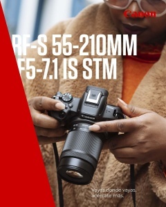 Obiectiv Tele-Zoom Canon RF-S 55-210mm F5-7.1 IS STM, Stabilizare 4.5 trepte, Compact - Img 3