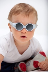 Ochelari de soare BEABA pentru bebelusi 0-9 luni, 100 protectie UV, Perlbalu - Img 8