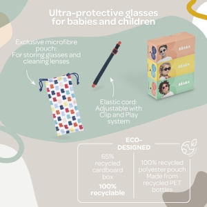 Ochelari de soare copii BEABA, 100 protectie UV, marine albastru, 4-6 ani - Img 8