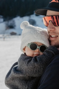 Ochelari de soare pentru bebelusi BEABA, 100 protectie UV, culoare salbeigrun - Img 3