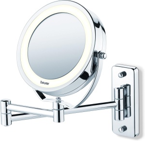 Oglinda cosmetica iluminata Beurer BS 59, 5x marire, crom, 41.5 x 18 x 28 cm