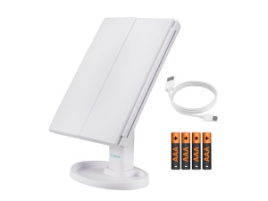 Oglinda machiaj Beper P302VIS050 cu iluminare LED, 3 nivele de marire, rotire 180 - Img 2