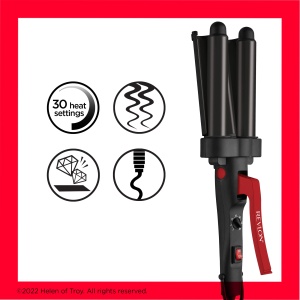 Ondulator Revlon Wave Master RVIR3056UKE Placi Jumbo Invelis Turmalin-Ceramic 30 Setari de Temperatura - Img 2