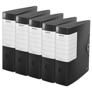 Ordner Multifunctional Leitz Solid 180, Negru, 8,2 cm, 500 foi