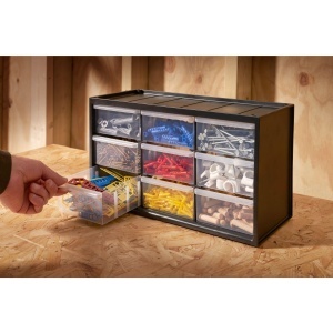 Organizator de unelte STANLEY 1-93-978 cu 9 compartimente, plastic rezistent - Img 2
