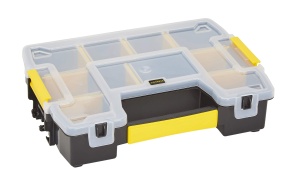 Organizator unelte STANLEY FatMax Sortmaster, 29.5x6.5x21.5 cm, stivuibil, cu insertii detasabile - Img 6