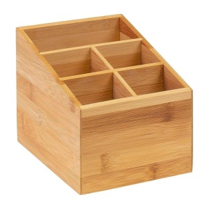 Organizer de bucatarie Westmark Tapas Friends, 5 compartimente, bambus, culoare bej