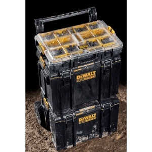 Organizer Dewalt Toughsystem 2.0 DS100, 10 recipiente, capacitate 20kg, IP65 - Img 6