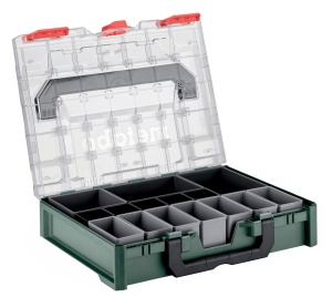 Organizer Metabo metaBOX 100 S - 7,2 l, 15 cutii insertie, robust, transparent - Img 2