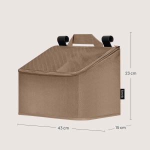 Organizer pentru patut si masuta de infasat Lionelo Sidepocket Medium, 43x15x23 cm, 3 compartimente, material rezistent - Img 9