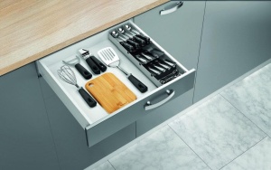 Organizer pentru Tacamuri Metaltex Uni-Fit, 40-49 cm, grinegru, ajustabil - Img 3